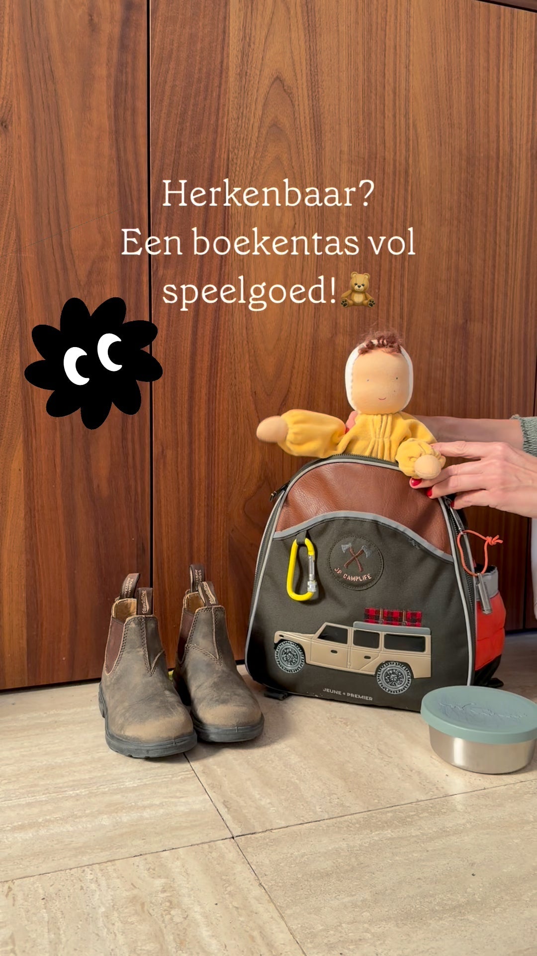 Maak je boekentas met speelgoed!