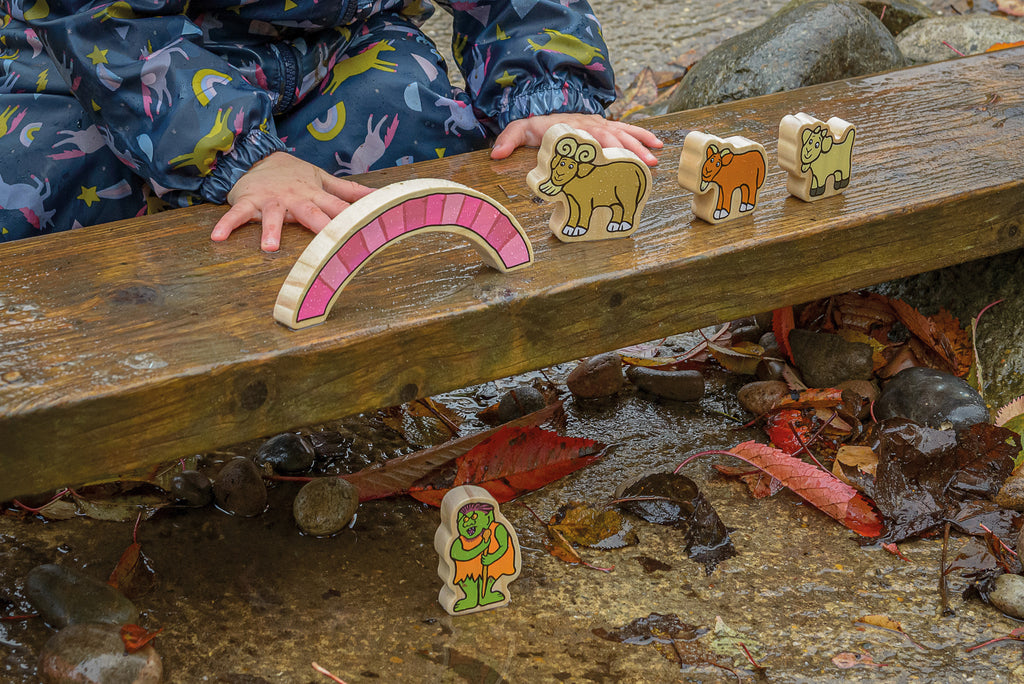 Wooden Characters The Billy Goats Gruff