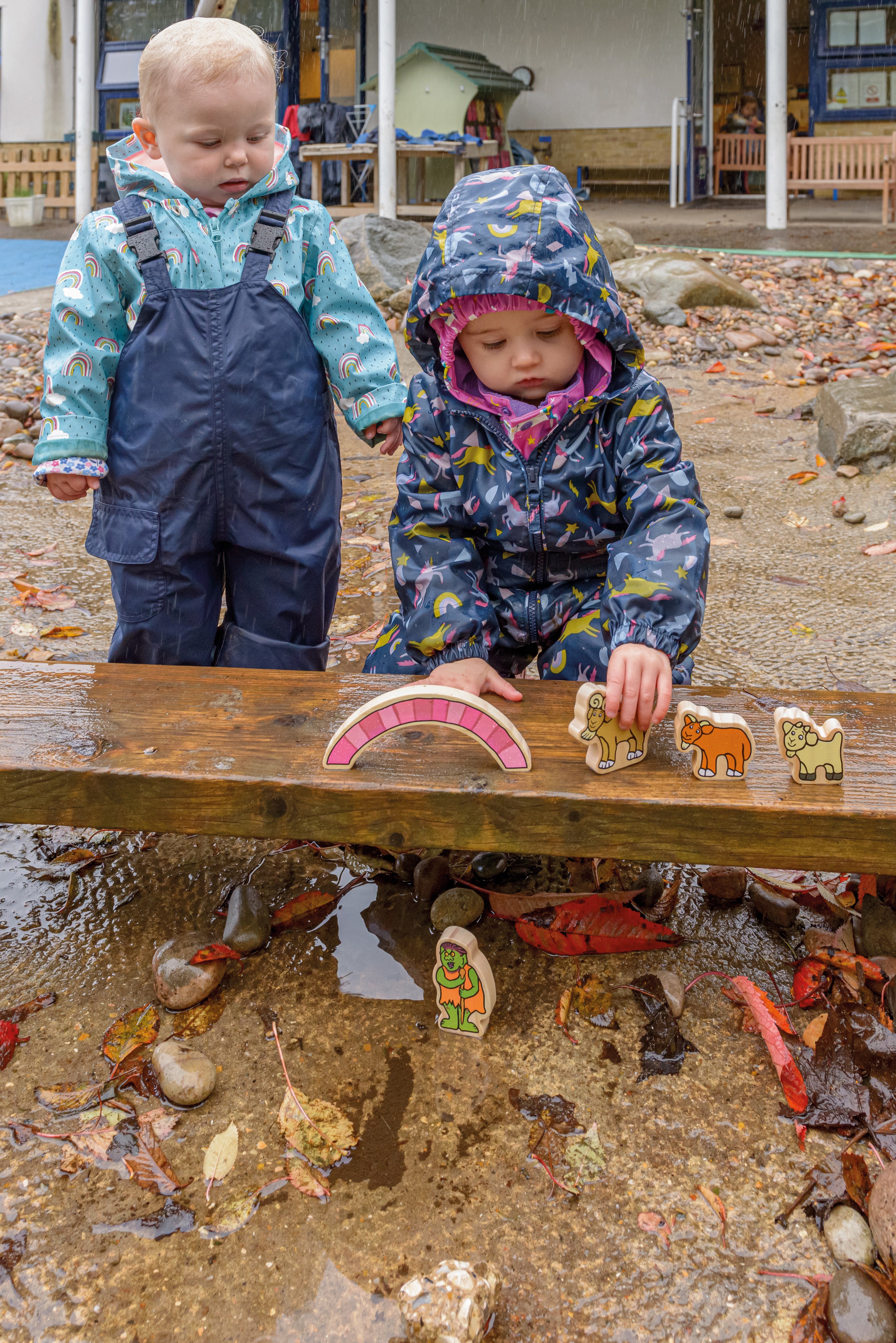 Wooden Characters The Billy Goats Gruff