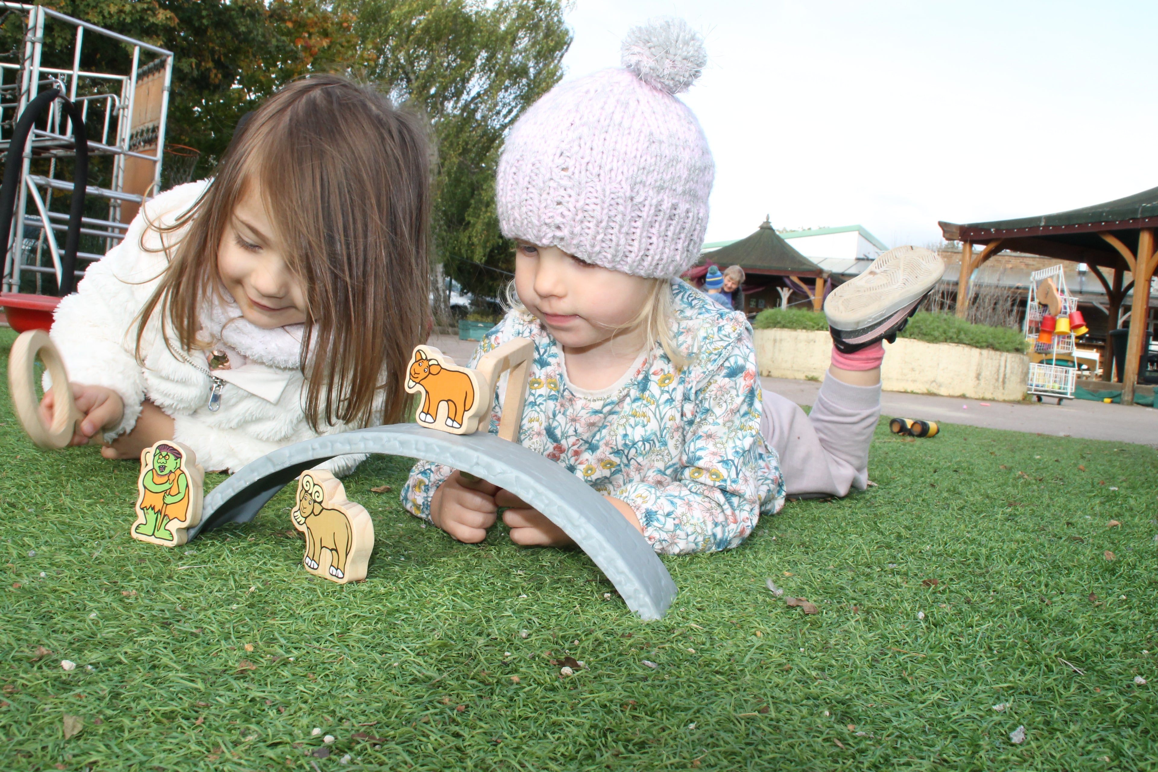 Wooden Characters The Billy Goats Gruff