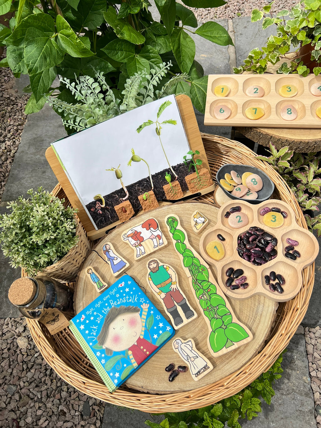 Wooden Characters Jack and the Beanstalk