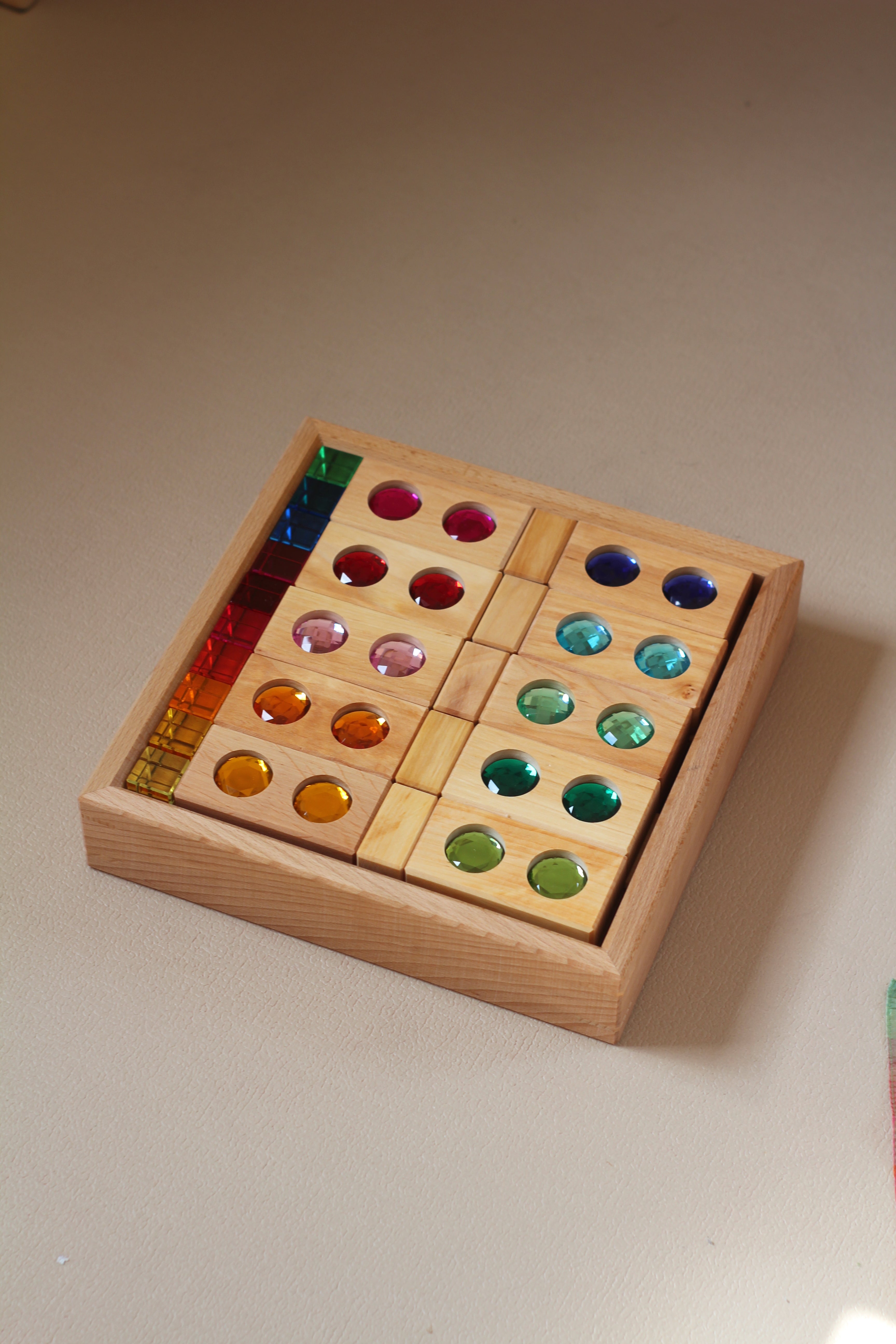 Small Colour Track with Lucent Cubes 45 Pieces