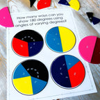 Rainbow™ Angle Circles, Plastic, 36 Pieces