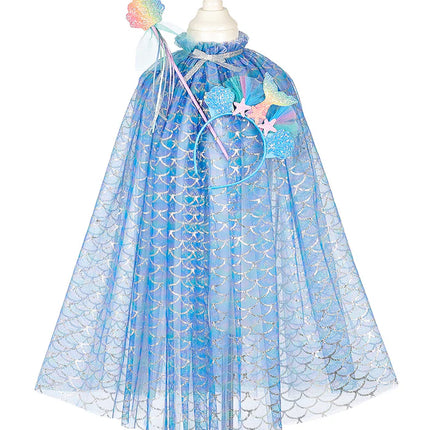 Souza! Marlya mermaid cape + tiara + wand set, 5-7 yrs