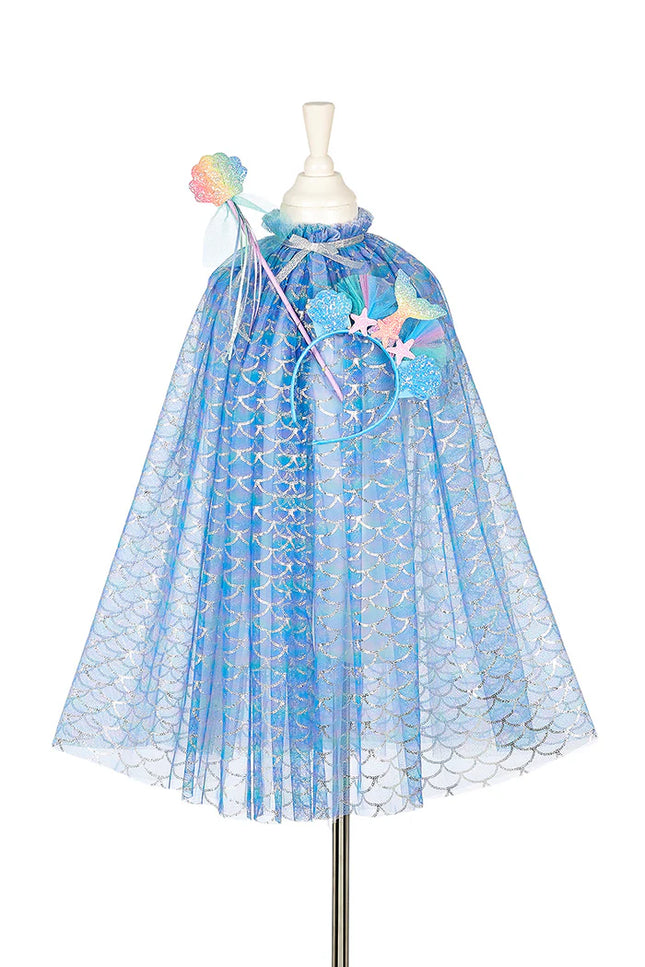 Souza! Marlya mermaid cape + tiara + wand set, 5-7 yrs