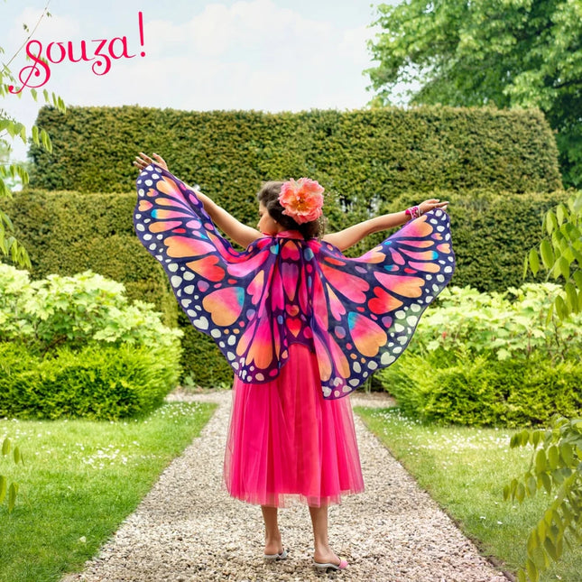 Souza!  Papillonjurk + vleugels, 5-7 jaar, 110-122 cm