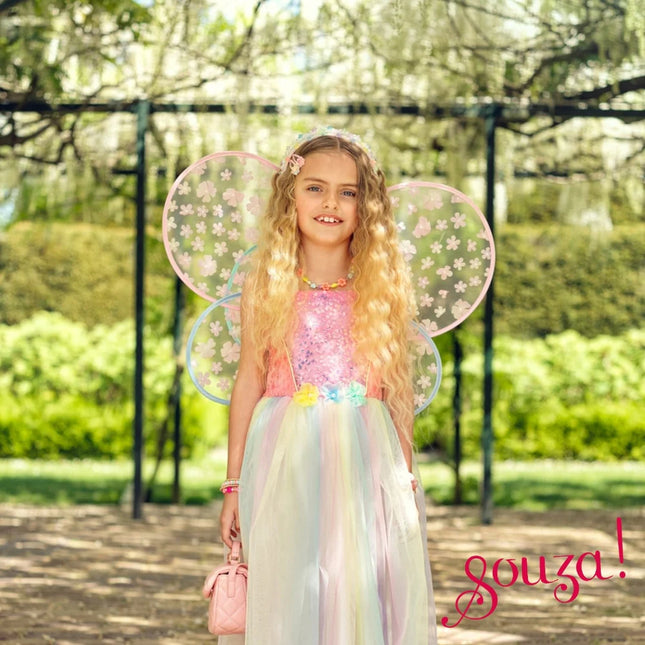 Souza!  Flora jurk + vleugels, 5-7 jaar, 110-122 cm