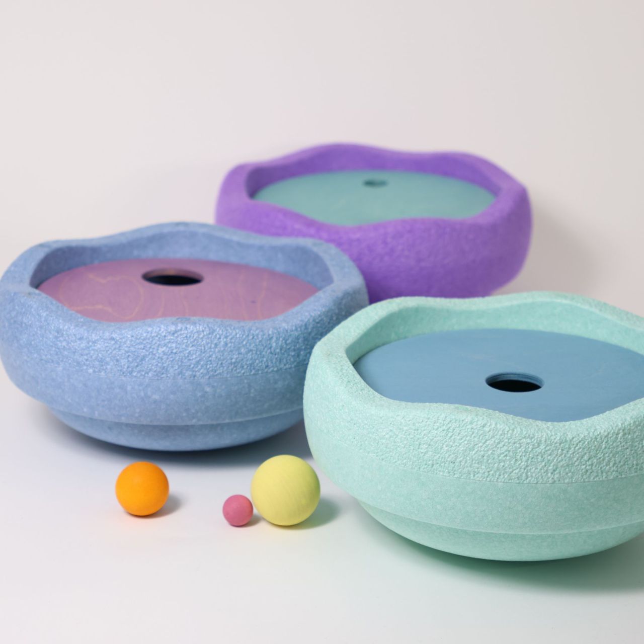 Grimm's x Stapelstein® Rolling Discs Cool Pastel