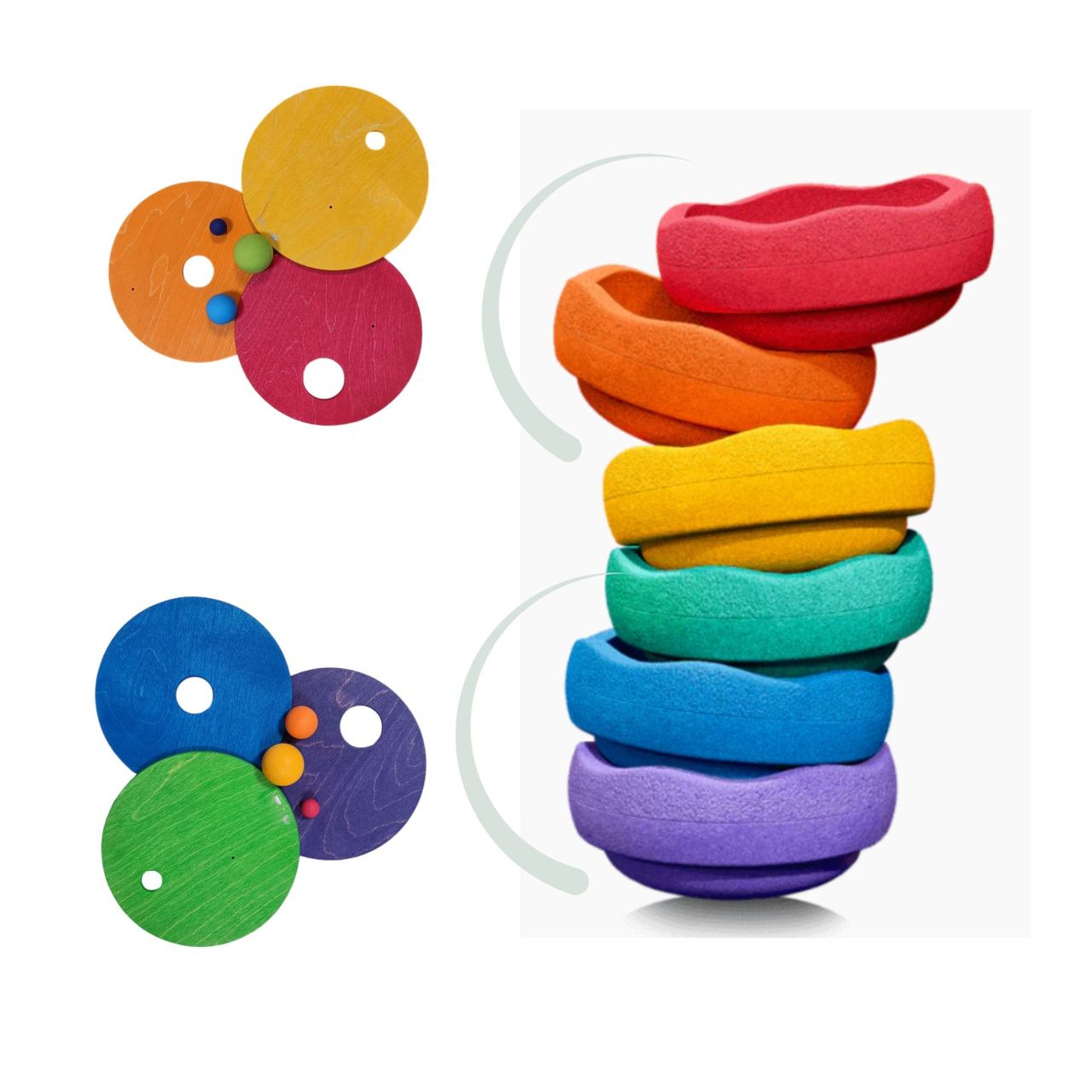 Grimm's x Stapelstein® Rolling Discs Cool Classic