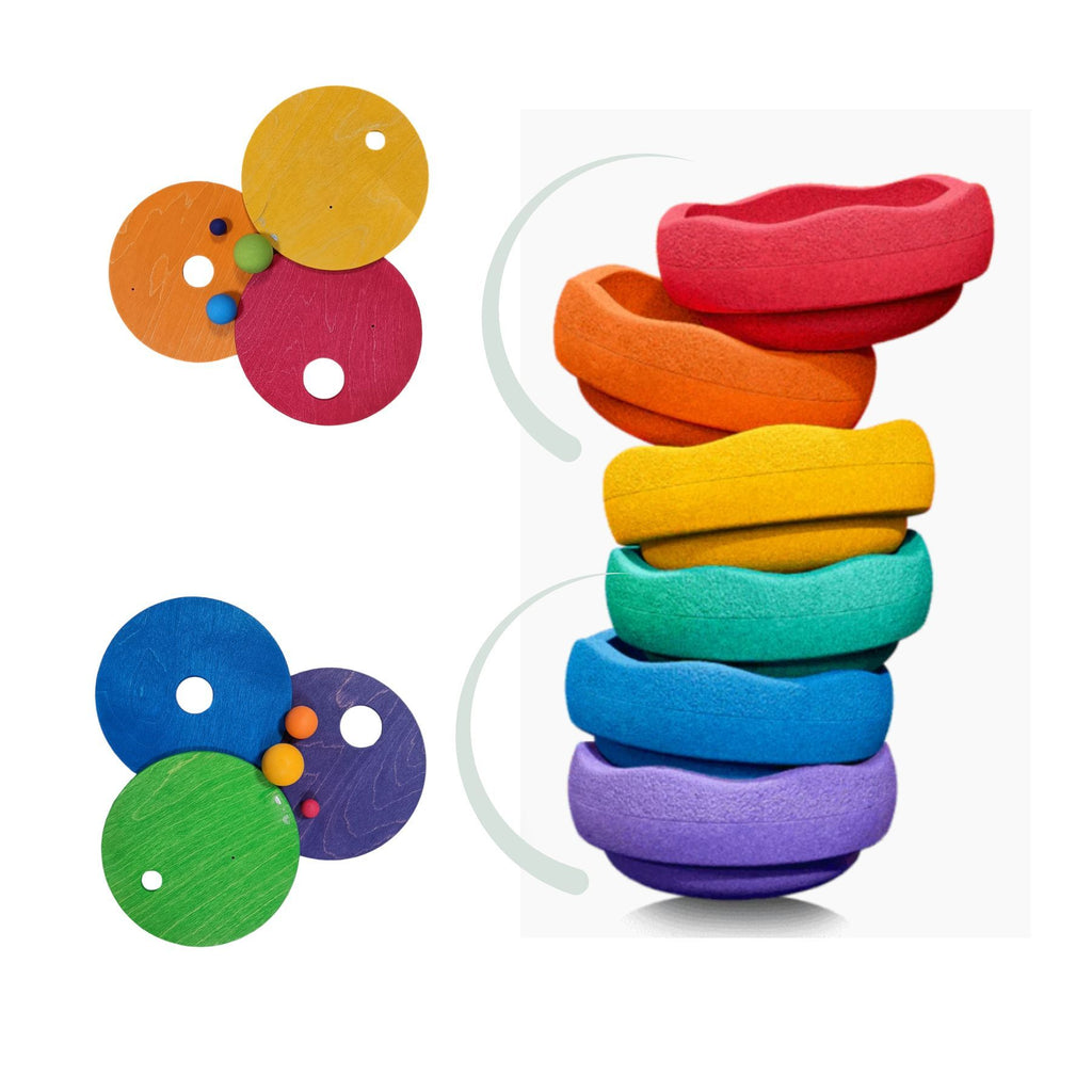 Grimm`s x Stapelstein Rolling Disc set warm klassiek