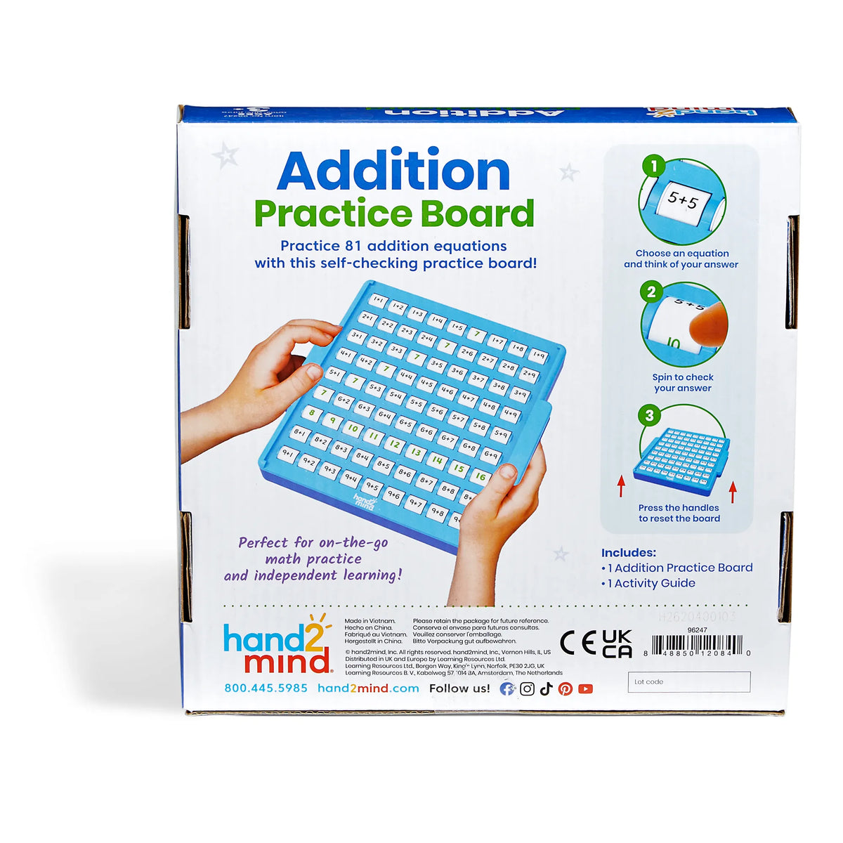 Interactive Math Facts Board Optellen