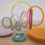 Concentric Circles and Rings Pastel