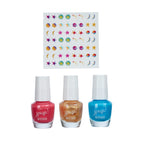 Beauty set Galaxy - Nagellak & nagelstickers, multi