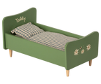 Houten bed, Teddy Papa – Stoffig groen