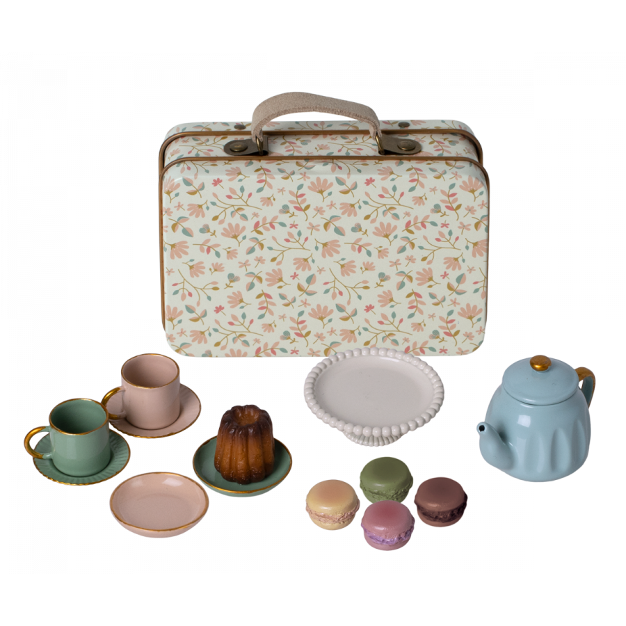 Maileg thee en taartjes set voor 2 merle