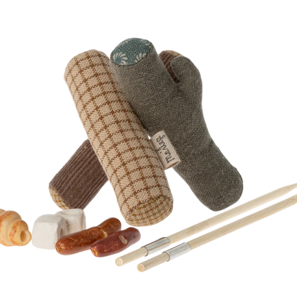 Maileg kampvuurtje muisjes