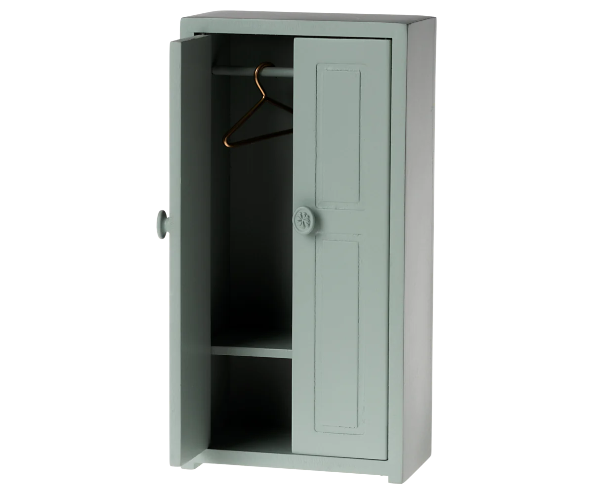 Maileg muis kleerkast blue