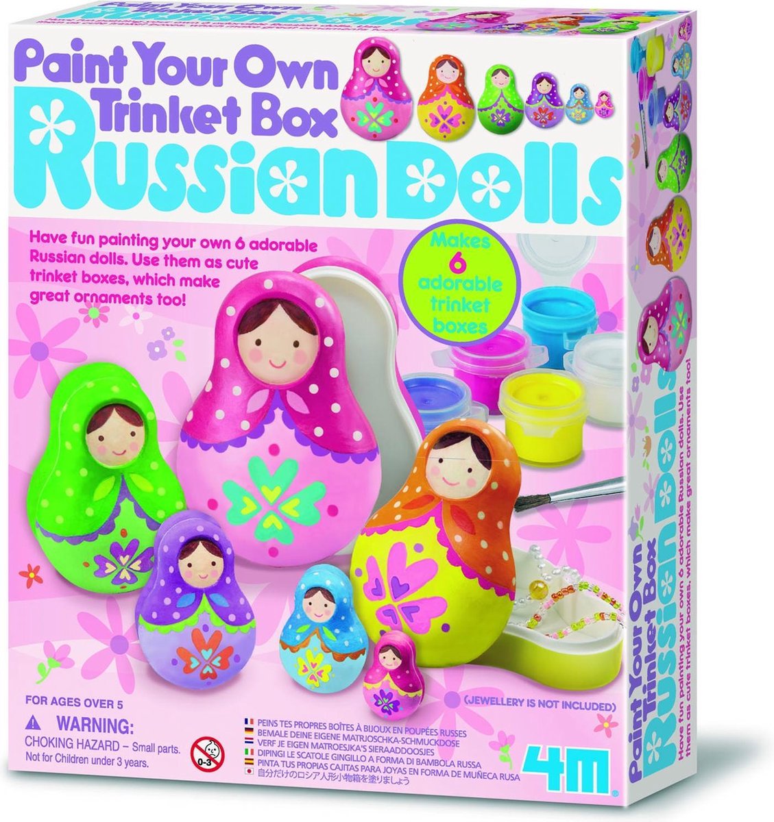 4M Knutselset Verf je eigen matroesjka`s