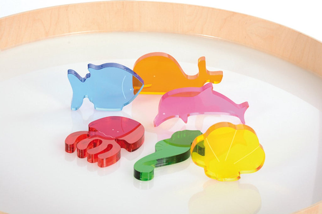 Acryl zee dieren set van 6