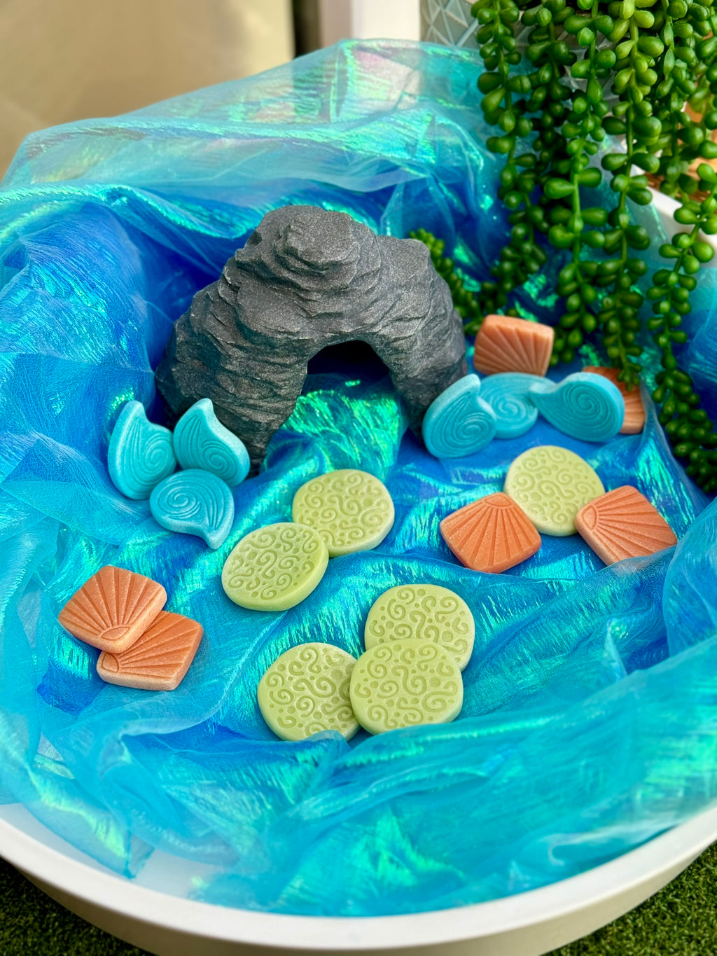 Scenery Stones Ocean Play