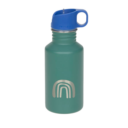 Lässig drinkfles RVS Little Gang Rainbow green