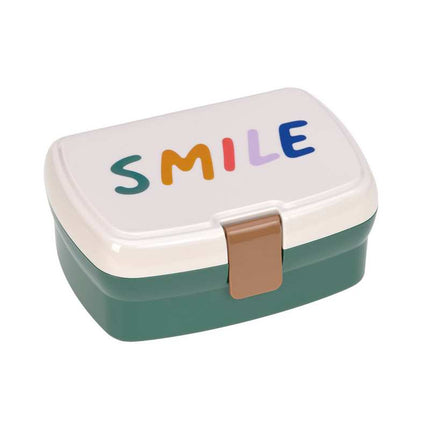 Lässig lunchbox + drinkfles set Little Gang Smile milky/ocean green