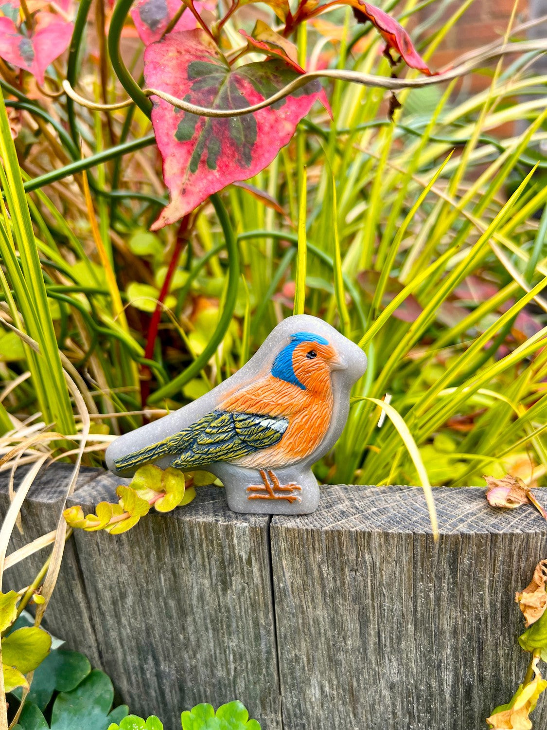 Yellow Door set van 8 stenen vogels