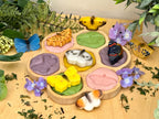 Yellow Door set van 8 stenen vlinders