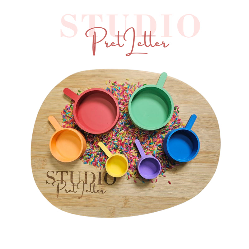Schepjes set PLA Kleur regenboog set