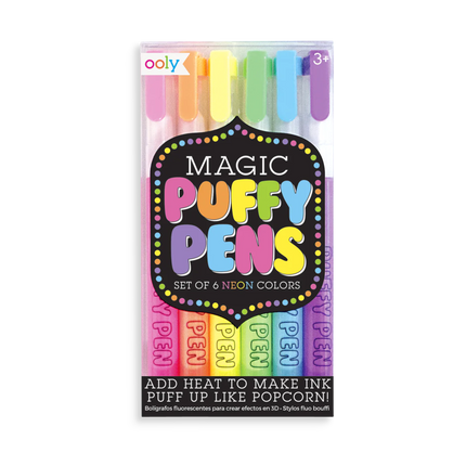 Ooly Magic Puffy Pens set van 6