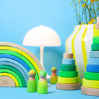 Grimm`s grote regenboog in neon groen