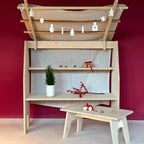 SHIZU playstand with roof and linen