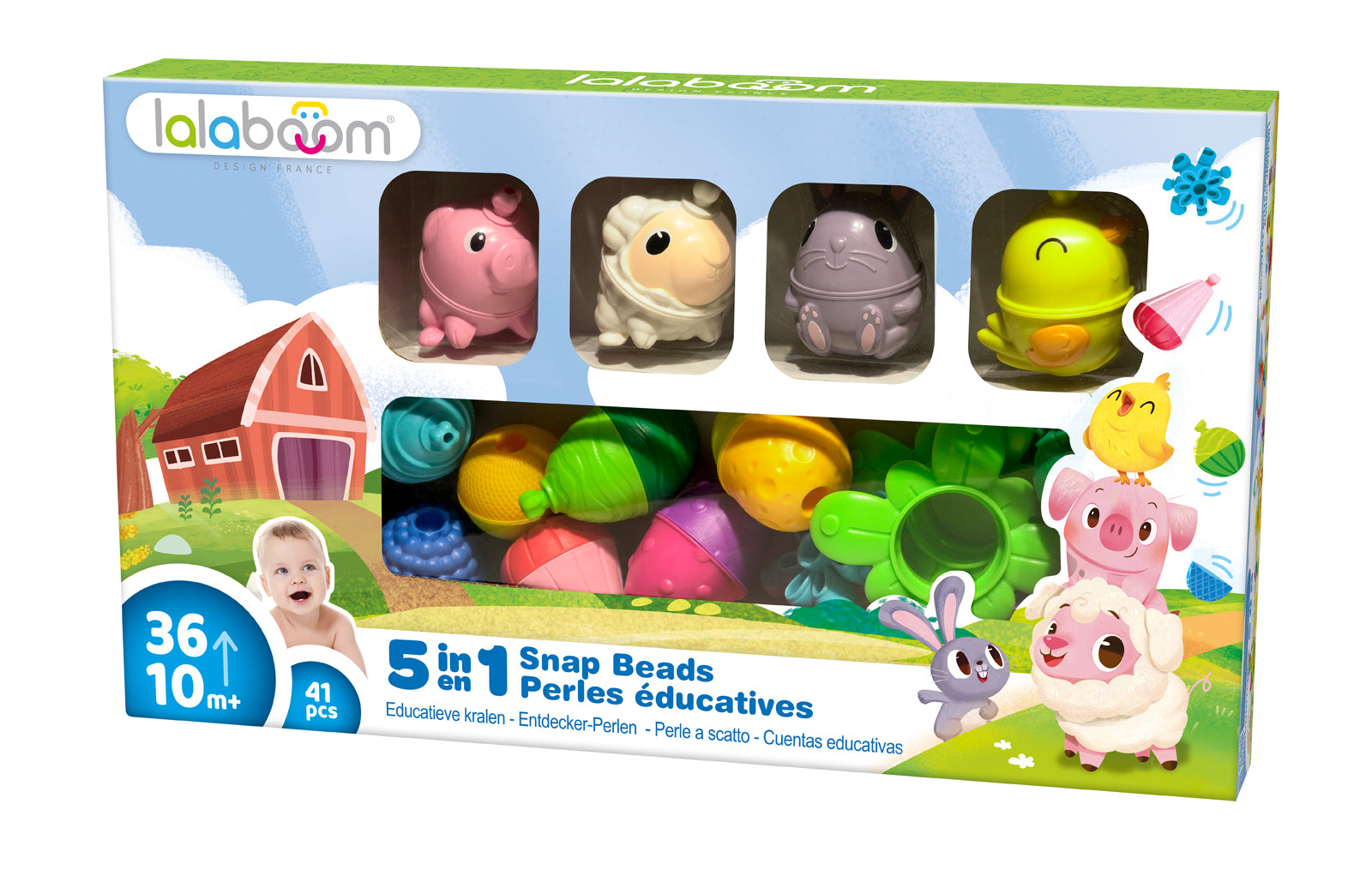 Lalaboom Boerderij 4 dieren (41 st)