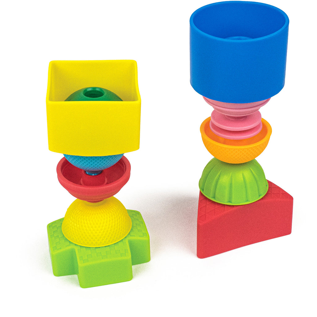 Lalaboom Vormen en educatieve kralen (12 st)