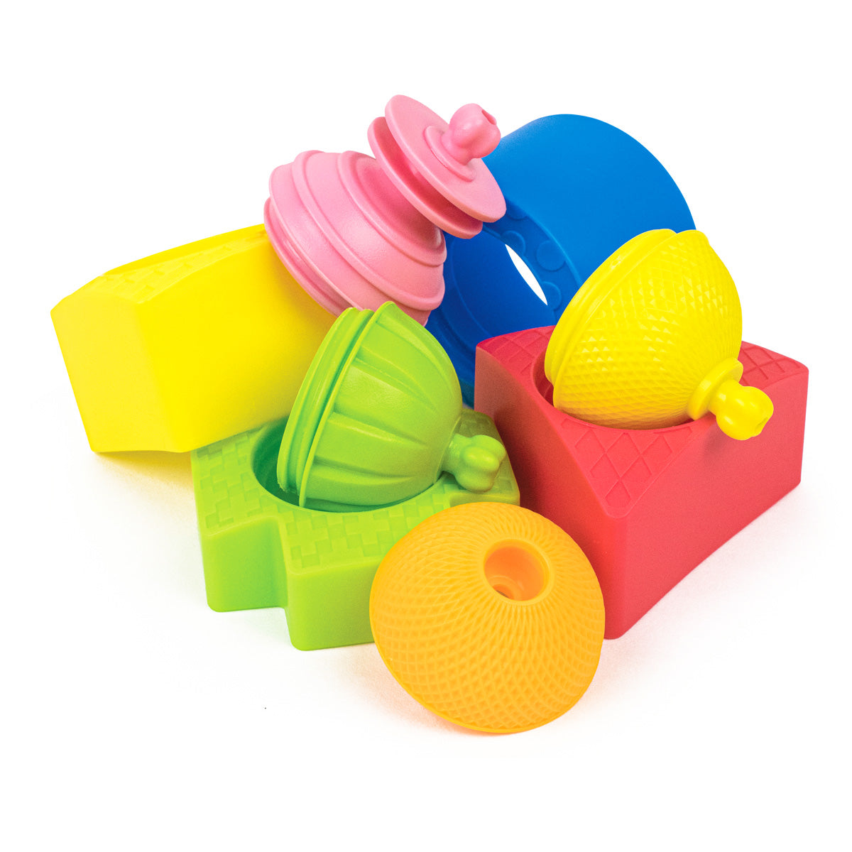 Lalaboom Vormen en educatieve kralen (12 st)