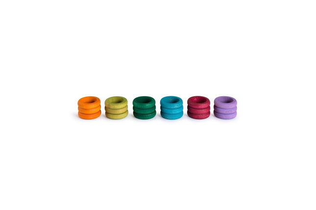 Grapat 18 Rings in 6 Complementaire Kleuren