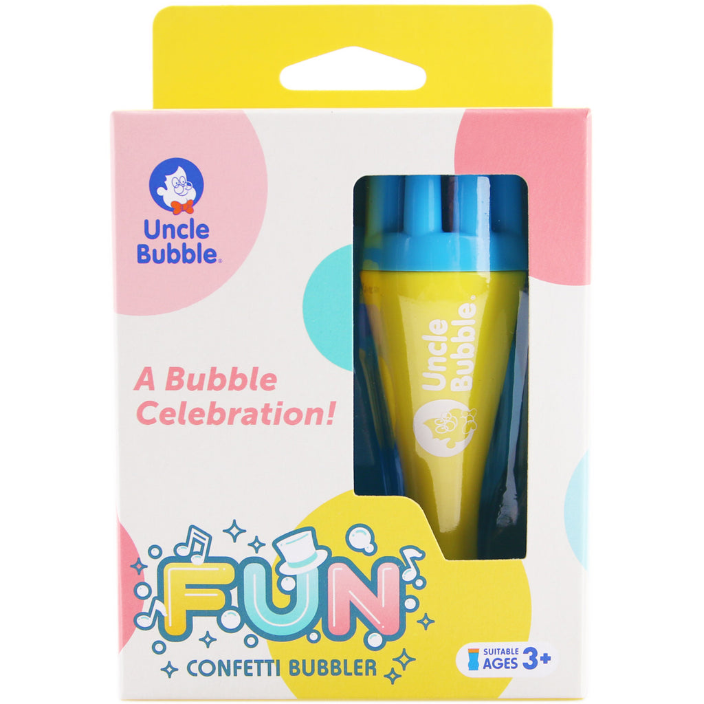 Fun confetti bubbler