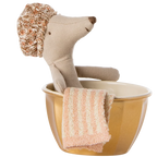 Maileg muis grote zus in bad wellness