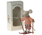 Maileg muis winter grote zus met ski`s