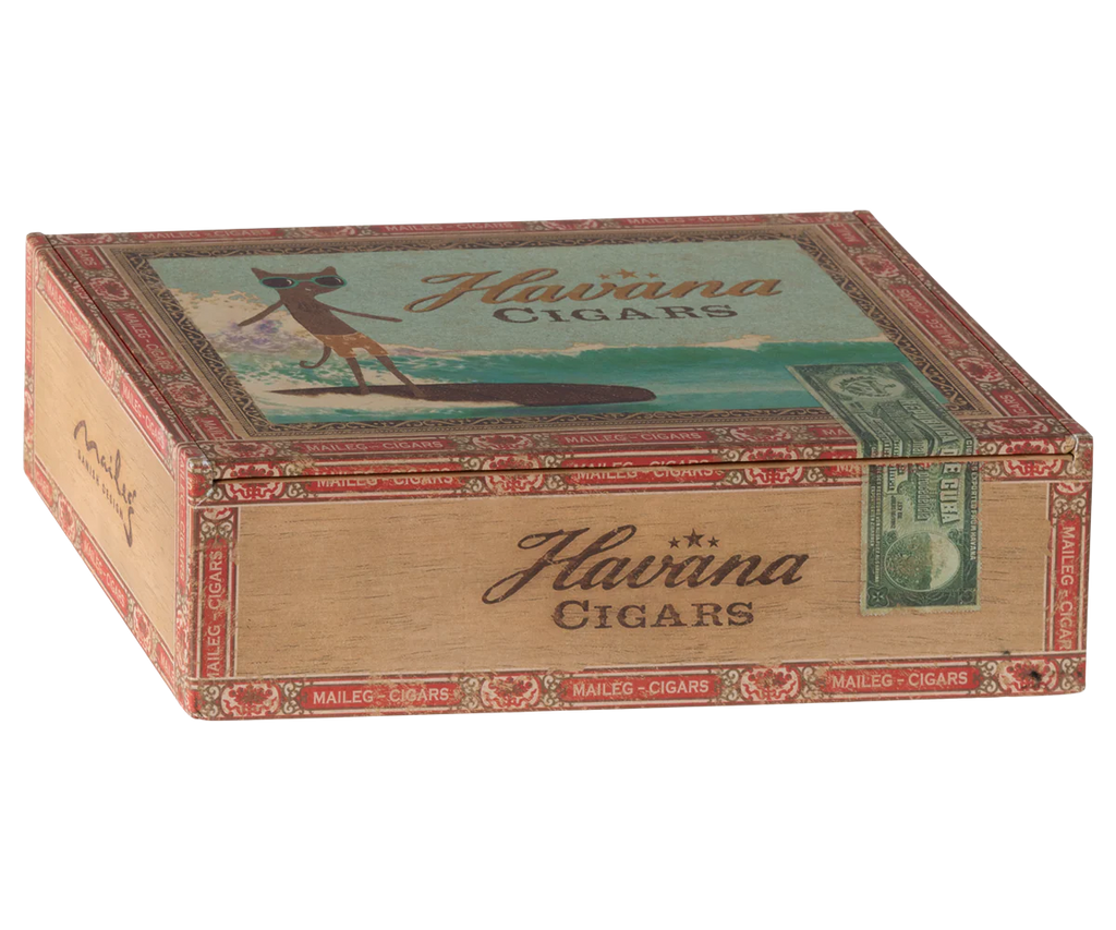 Maileg mama en papa muis in sigarendoos