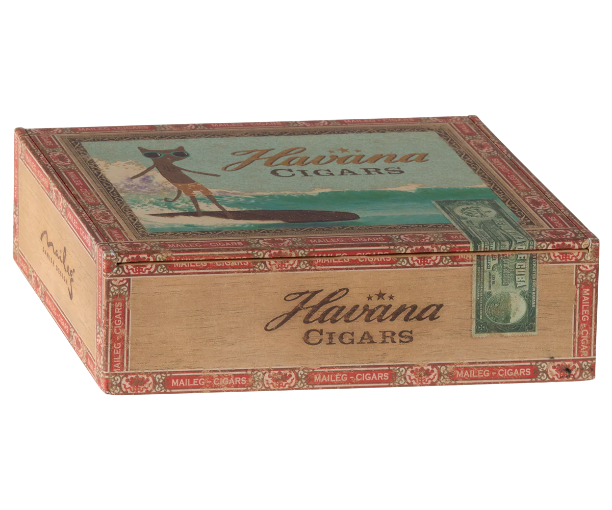 Maileg mama en papa muis in sigarendoos