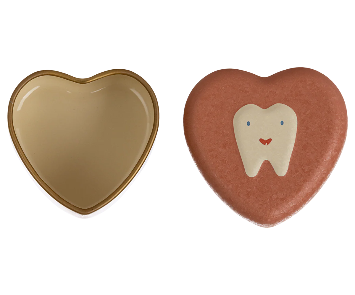 Metalen hart voor melktandjes