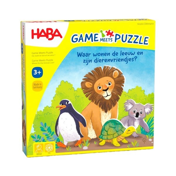 HABA Game meets Puzzle - Waar wonen de Leeuw en zijn Dierenvriendjes?