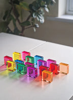 16 Lucite vierkanten