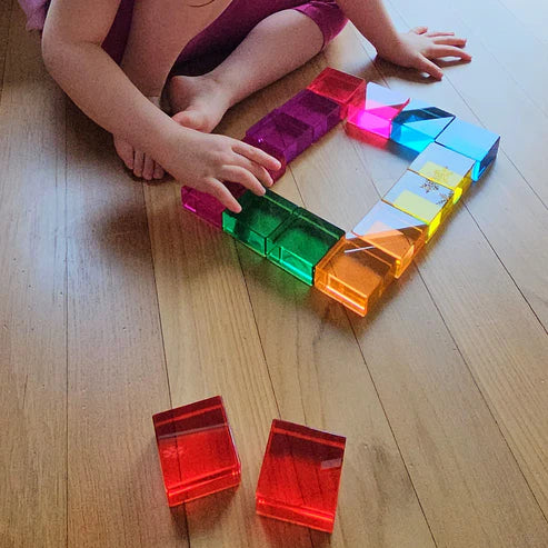 16 Lucite vierkanten