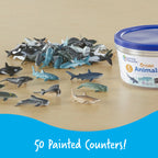Ocean Animals Counters, Set of 50