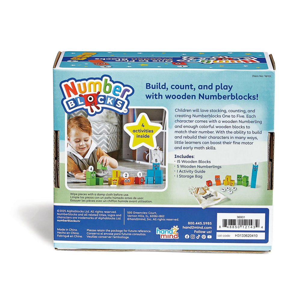 Numberblocks® One to Five Wooden Blocks