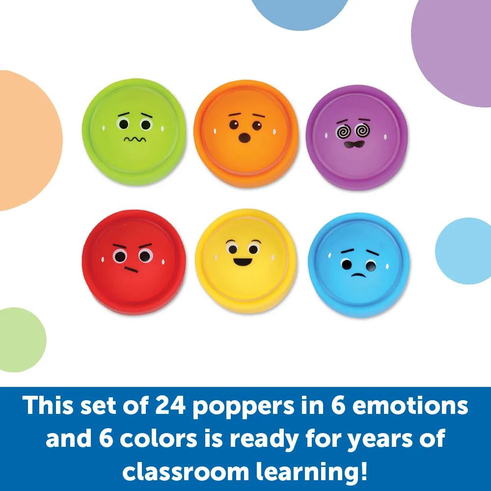 Rainbow Emotion Fidget Poppers Classroom Set