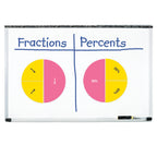 Dubbelzijdige magnetische demonstratie Rainbow Fraction®-cirkels