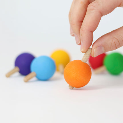 Grimm's Regenboog Tolletjes – Set van 6 stuks